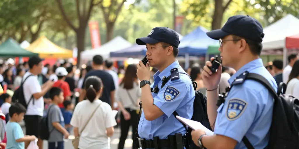 Private Security services delivering trusted protection at a community event in London.