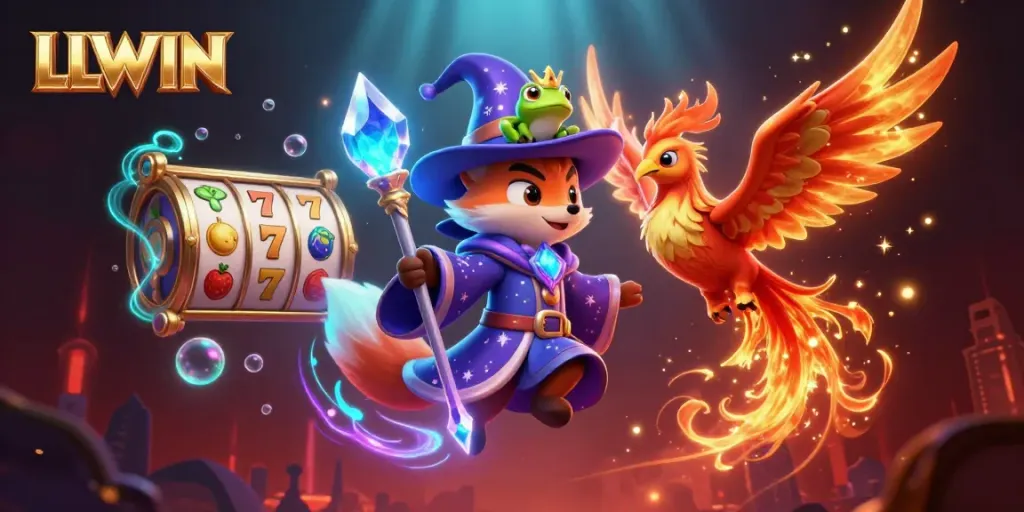 Experience thrilling action at LLWIN with a magical 3D casino scene.