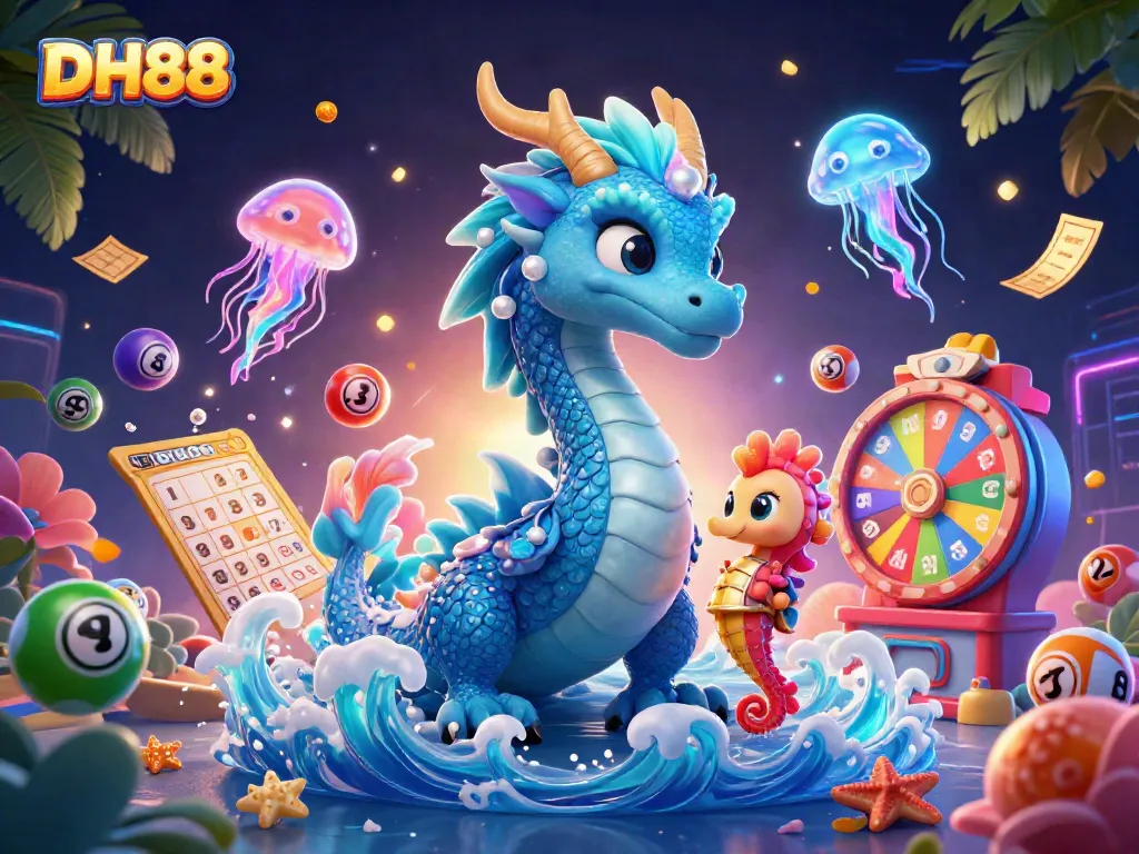 Experience thrilling lottery excitement at DH88 with vibrant colors and dynamic visuals.