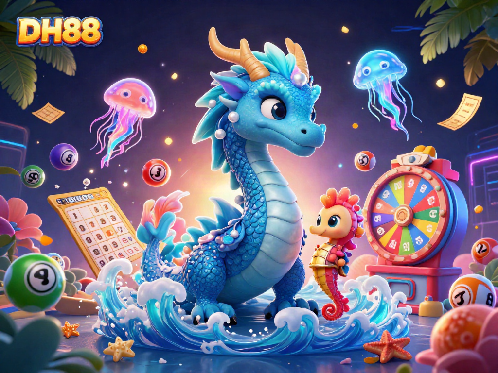 Experience thrilling lottery excitement at DH88 with vibrant colors and dynamic visuals.