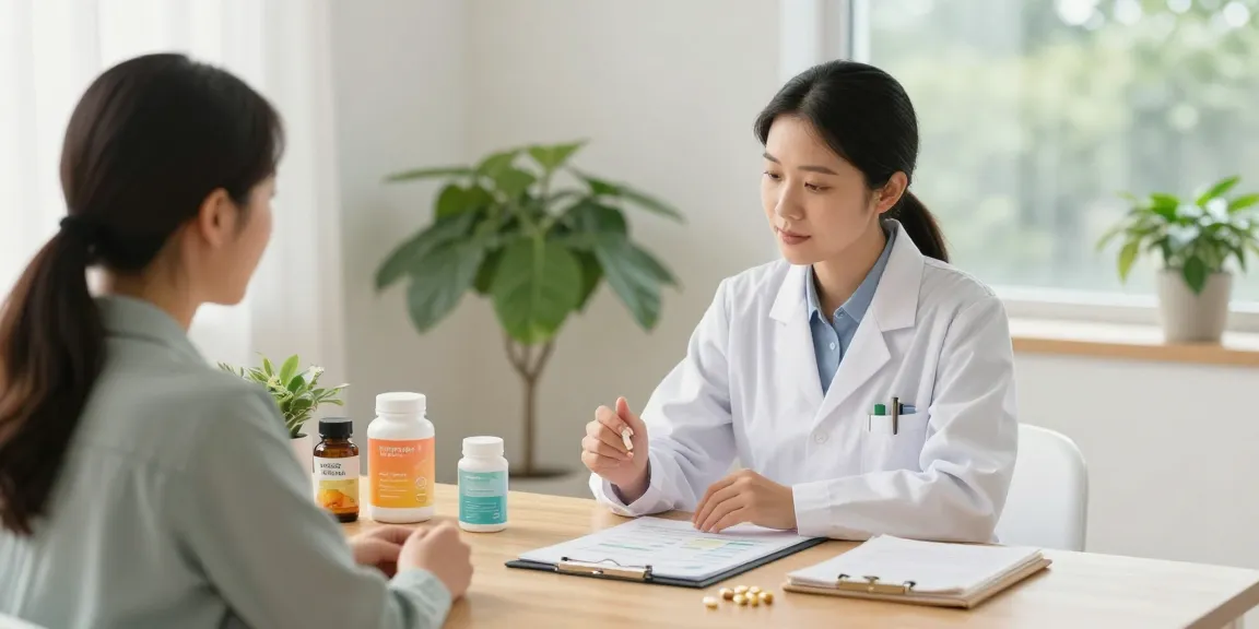 Consultation with a Functional Nutrition Surrey expert in a serene clinic environment promoting wellness and personalised care