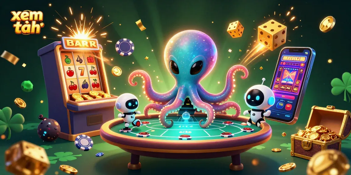 Experience thrilling gaming moments with our dynamic scene featuring the alien octopus and robots, dive in to xem thêm!